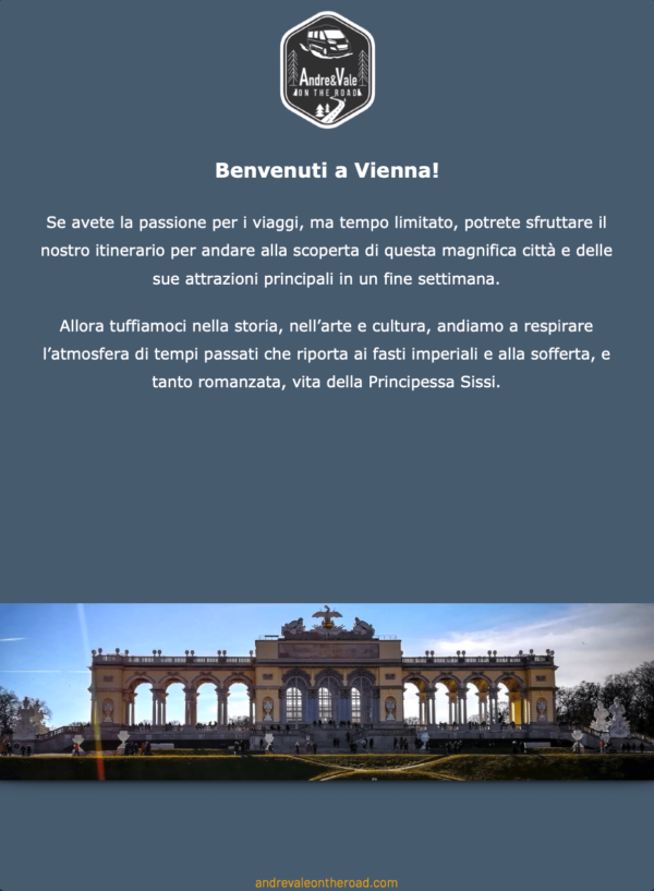 una pagina della guida di vienna